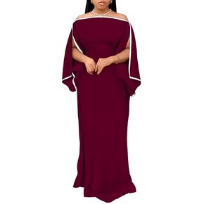 African Satin Long Dresses for Women Wedding Dashiki Outfits Elegant African Clothes for Lady Evening Party Clothing