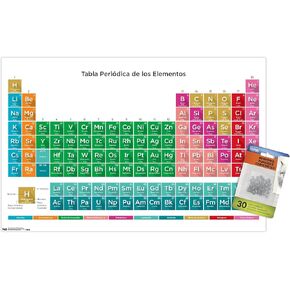 Periodic Table Of Elements - Spanish Wall Poster with Push Pins