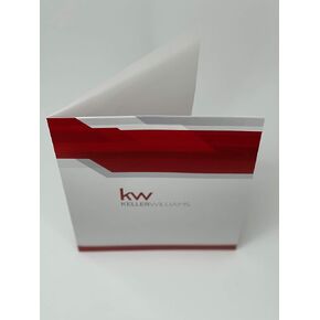 Keller Williams Folders, "Red on White" 25 Pack