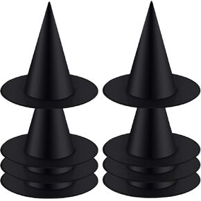 Aneco 8 عبوات من أزياء الهالوين قبعة الساحرة وقبعات الساحرة إكسسوار زي الساحرة لتزيين حفلات الهالوين in Kuwait