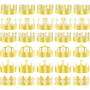 Paper Crowns Hat for Gold Foil Party Hat Birthday Party Baby Shower beauty pageant Photo Props