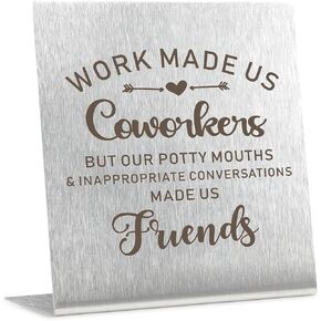 Funny Office Signs Cute Office Decor Office Decorations for Work if You See Me Talking to Myself We're Having a Team Meeting Office Desk Decor Gifts for Coworkers Friends Employees