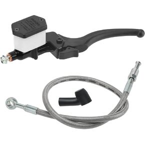 Front Brake Master Cylinder & Hose Line Compatible with Polaris Sportsman 500 335 Magnum 500 Xplorer 400 500 Xpress 400 Diesel 455 Worker 335 500 1995-2000, OEM#2050078 5131146 2050072 1930817 1930760