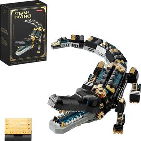 1158 Piece Mosasaur Dinosaurs Building Sets,Sea Creatures Idea Model Building Kit,STEM Dinosaur World Park Building Toy,DIY Functional Sea Scene Display,Christmas Birthday Gift for Boys,Teens,Adults