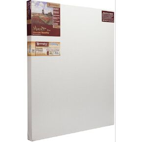 MASTERPIECE Z1MM-3658 Monet Pro 1.5 بوصة مونتيري عميق 10.5 أونصة قطن متوسط ​​الملمس قماش ممدد 36 بوصة × 58 بوصة أبيض
