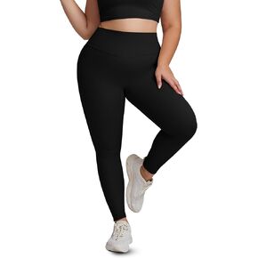 Plus Size Leggings for Women with Pockets No Front Seam High Waisted Tummy Control Yoga Pants Workout