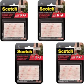 3M Scotch All-Weather EZPass iPass Fastlane Toll Fasteners, 8 Sets of 1 Inch x 3 Inches Strips, Clear (RFD7090)