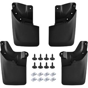 SPEEDWOW Mud Flaps Splash Guards Fit for 2016-2022 Toyota Tacoma with Fender Flares (Except SR Models),Front and Rear Mudflaps Splash Guards 4Piece/Set （No Drilling Required