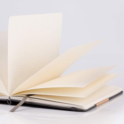 Dotted Grid Notebook/Journal - Dot Grid Hard Cover Notebook, Premium Thick Paper with Fine Inner Pocket, Mint Smooth Faux Leather, 5''×8.25'' in Saudi Arabia