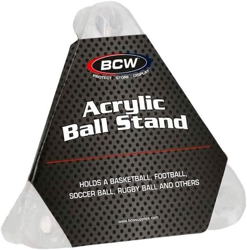 BCW Acrylic Basketball Stand Football Stand Soccer Ball Stand - Sleek Anti-Slip Design | Football, Soccer, Basketball Display in Saudi Arabia