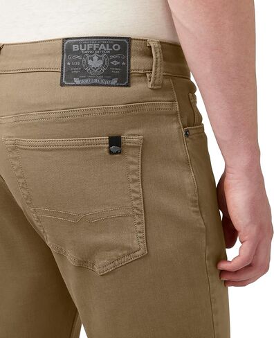 Buffalo David Bitton Men's Non-Denim Straight Leg Six French Terry Pants with Cotton Blend Stretch in Kuwait