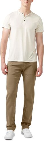 Buffalo David Bitton Men's Non-Denim Straight Leg Six French Terry Pants with Cotton Blend Stretch in Kuwait