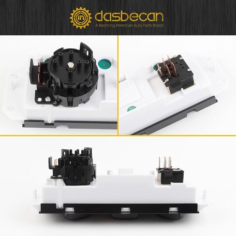 Dasbecan 55056558AA وحدة التحكم في المناخ HVAC لوحة مفاتيح التحكم في تكييف الهواء والسخان متوافقة مع Jeep Wrangler TJ 2005-2006 يستبدل # 55056558AB SM2141 in Saudi Arabia