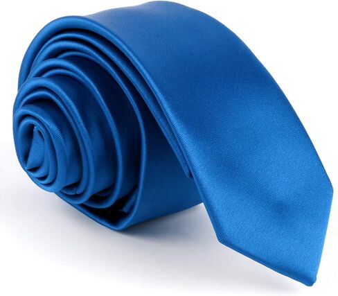 Mens Tie Black Tie Solid Color Slim Tie for Men Plain Formal Ties For Men in Saudi Arabia