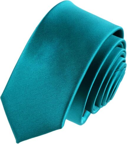 Mens Tie Black Tie Solid Color Slim Tie for Men Plain Formal Ties For Men in Saudi Arabia