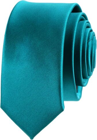 Mens Tie Black Tie Solid Color Slim Tie for Men Plain Formal Ties For Men in Saudi Arabia