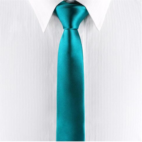 Mens Tie Black Tie Solid Color Slim Tie for Men Plain Formal Ties For Men in Saudi Arabia