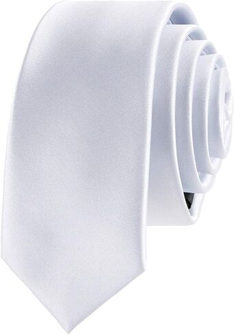 Mens Tie Black Tie Solid Color Slim Tie for Men Plain Formal Ties For Men in Saudi Arabia