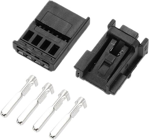 4 Pin Power Tailgate Window Switch Connector Plug No.8K0973754B Female Wire Terminal Connector for VW for Audi Plastic Black 1 Set in Saudi Arabia