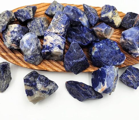 25 قطعة + (1.8 رطل) صخور طبيعية للسقوط، 22 نوعًا + أحجار كريمة خام وأحجار خشنة لتلميع كريستال الويكا والريكي وموازنة شقرا الشفاء (ألوان مختلطة) in Kuwait