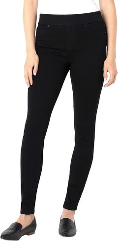 Liverpool Sienna Skinny Jean Leggings in Black Rinse Black Rinse 12 31 in Saudi Arabia