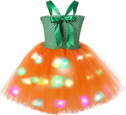 زي توتو دريمز LED على شكل قرع للفتيات والأطفال في الهالوين مع عصابة رأس in Kuwait