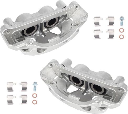 KUSATEC 18B5303 18B5302 مكبح قرصي أمامي مع دعامة مناسب لسيارة Chevy Silverado GMC Sierra 2500/3500 HD 2011-2019; سوبربان 2016-2019/3500 HD 2018-2019، كلا جانبي السائق والراكب in Saudi Arabia