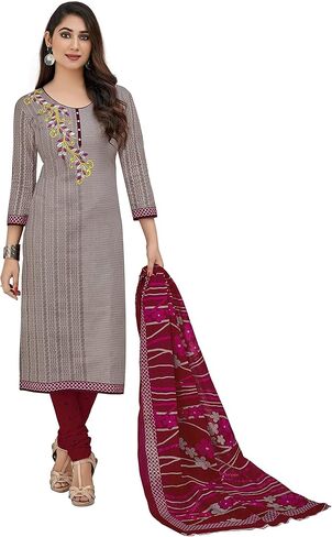 فستان نسائي من Miraan مصنوع من قطن WoCotton غير مخيط، مقاس موحد، متعدد الألوان in Kuwait