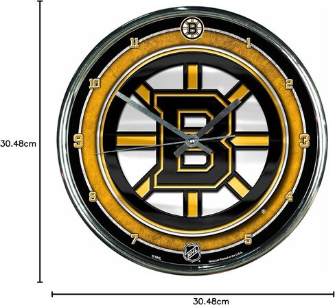 NHL Chrome Clock, 12" x 12" in Saudi Arabia