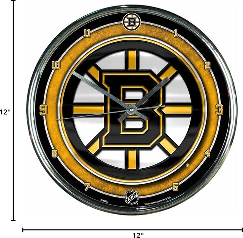 NHL Chrome Clock, 12" x 12" in Saudi Arabia