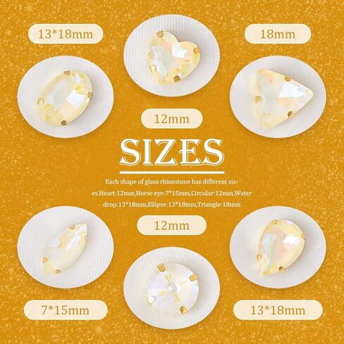 TANOSII خياطة على أحجار الراين 60 قطعة من أحجار الراين الزجاجية ذات الأشكال المختلطة مخيطة على الأحجار الكريمة الكريستالية بظهر مسطح عقلي مع مخلب ذهبي للمجوهرات والحرف اليدوية والملابس والأحذية التنكرية باللون الوردي in Kuwait