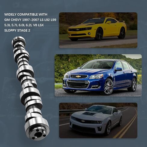 E-1840-P محرك عمود الحدبات الهيدروليكية رفع الأسطوانة كام .585 / .585 استبدال لشيفي GM LS L92 L99 5.3L 5.7L 6.0L 6.2L 1997-2007 V8 LSx Sloppy Stage 2 in Kuwait