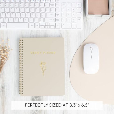 Beautiful Daily and Weekly Planner - To Do List Notebook to Easily Organize Your Agendas And Boost Productivity in School Or At Work - Stylish College or Office Supplies For Women in Saudi Arabia