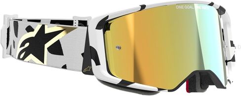 Alpinestars Supertech MX ATV MTB Off Road Race Goggles (Black/Grey - Mirror Silver Lens) in Saudi Arabia