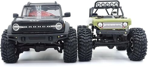 HOBBYSOUL Brass 1.0 Beadlock Wheels and Tires 64mm Tall Soft Sticky Tyres Adjustable Offset Rims for RC Micro Crawler 1/18 TRX4M 1/24 SCX24 Upgrades, HS701463 in Saudi Arabia