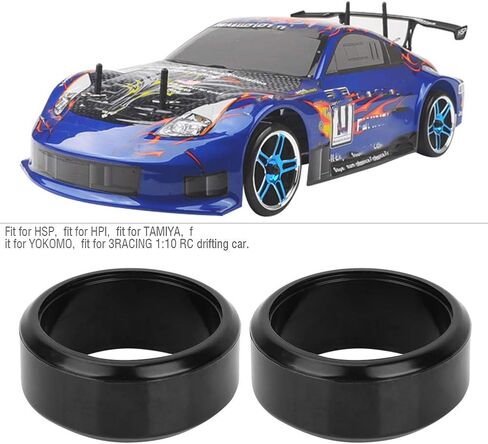 4 قطع عجلات انجراف RC، إطارات صلبة انجراف RC 26 مم إطار مطاطي RC مناسب لملحقات سيارة الانجراف 1:10 RC (01) إطارات الانجراف RC إطارات الانجراف 1/24 مقياس Rc الانجراف الإطارات in Kuwait