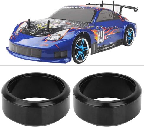 4 قطع عجلات انجراف RC، إطارات صلبة انجراف RC 26 مم إطار مطاطي RC مناسب لملحقات سيارة الانجراف 1:10 RC (01) إطارات الانجراف RC إطارات الانجراف 1/24 مقياس Rc الانجراف الإطارات in Kuwait