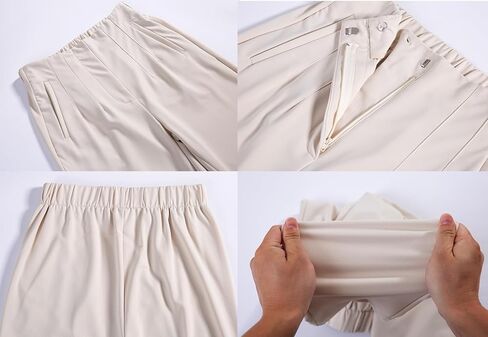 heipeiwa Women's High Waisted Work Business Trousers Pleated Office Slacks Pants Crop Dress Pant in Kuwait