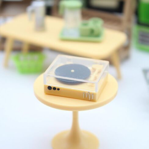 Miniature Dollhouse Record Player,Dollhouse Vintage CD Player Model,1 12 Scale Dollhouse Accessories Miniature Furniture in Kuwait