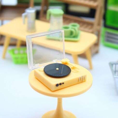 Miniature Dollhouse Record Player,Dollhouse Vintage CD Player Model,1 12 Scale Dollhouse Accessories Miniature Furniture in Kuwait