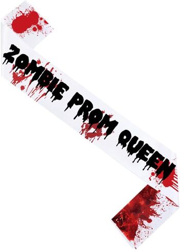 Halloween Prom Queen Sash Belt Halloween Bloody Sash Zombie Prom Queen Sash Belt BHWH50 in Saudi Arabia