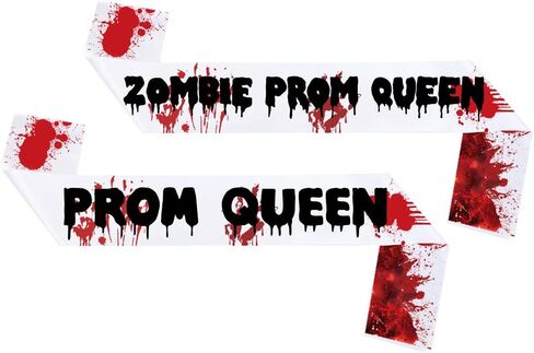 Halloween Prom Queen Sash Belt Halloween Bloody Sash Zombie Prom Queen Sash Belt BHWH50 in Saudi Arabia