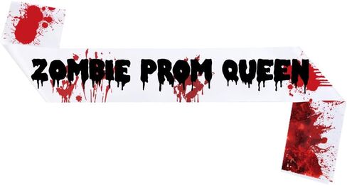 Halloween Prom Queen Sash Belt Halloween Bloody Sash Zombie Prom Queen Sash Belt BHWH50 in Saudi Arabia