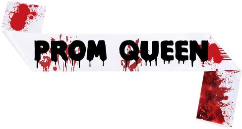 Halloween Prom Queen Sash Belt Halloween Bloody Sash Zombie Prom Queen Sash Belt BHWH50 in Saudi Arabia