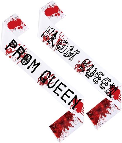 Halloween Prom Queen Sash Belt Halloween Bloody Sash Zombie Prom Queen Sash Belt BHWH50 in Saudi Arabia