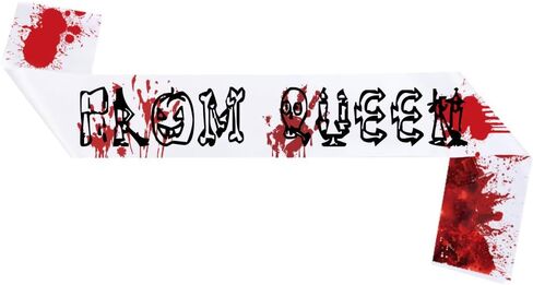 Halloween Prom Queen Sash Belt Halloween Bloody Sash Zombie Prom Queen Sash Belt BHWH50 in Saudi Arabia