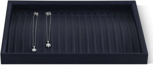 Jewelry Tray, Organizer for Ring Earring Necklace Pendants Bracelet Stackable Showcase Display (brown, 12 Grids Tray) in Kuwait