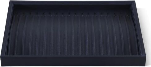 Jewelry Tray, Organizer for Ring Earring Necklace Pendants Bracelet Stackable Showcase Display (brown, 12 Grids Tray) in Kuwait