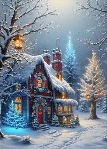 Gnome Diamond Art Kits for Adults,Christmas Tree Diamond Painting Kits Full Drill Crystal Rhinestone Gem Art Craft Kits for Home Wall Decor Gifts 16X12Inch in Saudi Arabia