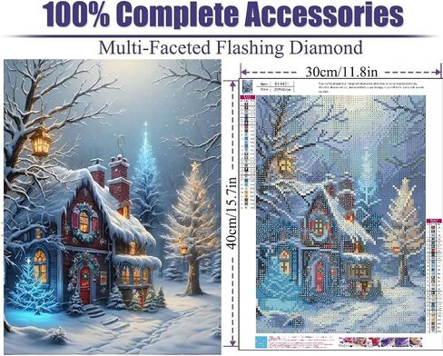 Gnome Diamond Art Kits for Adults,Christmas Tree Diamond Painting Kits Full Drill Crystal Rhinestone Gem Art Craft Kits for Home Wall Decor Gifts 16X12Inch in Saudi Arabia